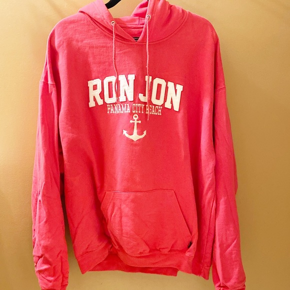 Ron Jon Tops - Ron Jon XXL hoodie with pocket bright pink